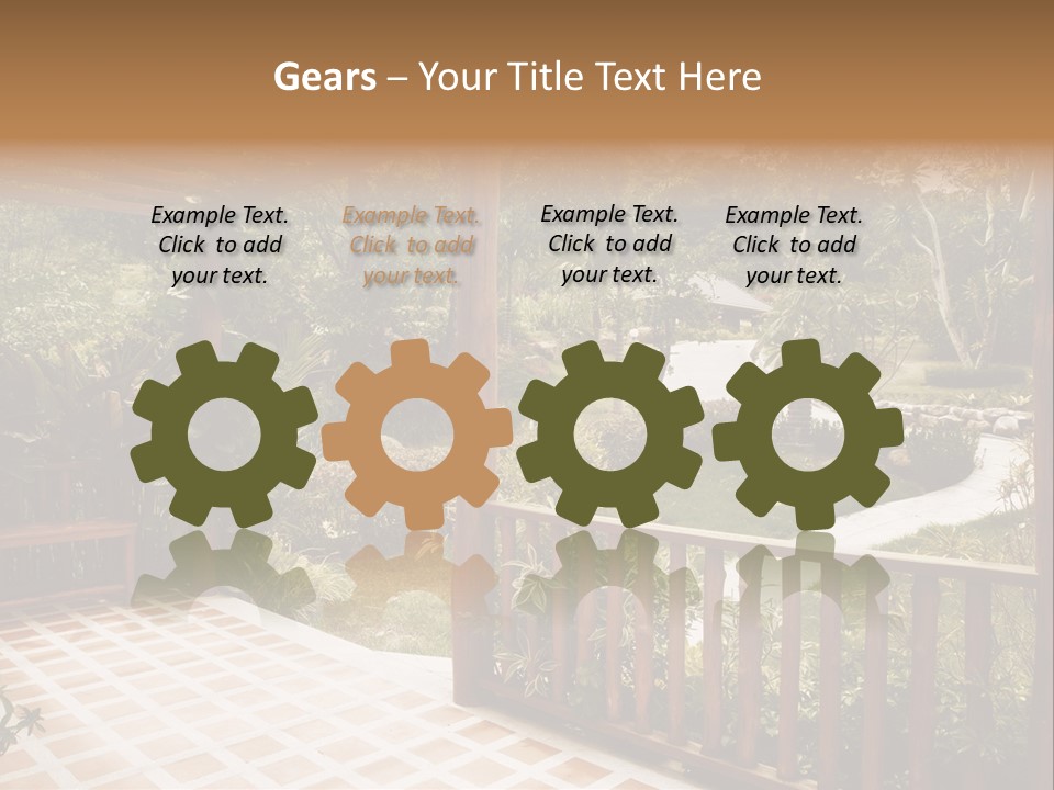 Terrace Nature Porch PowerPoint Template