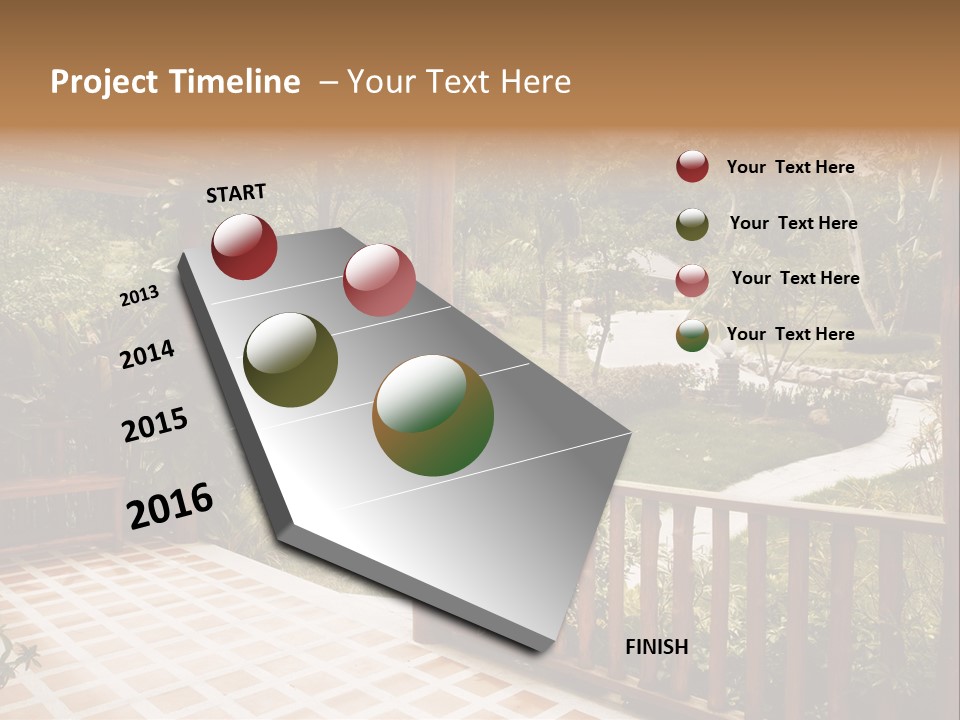 Terrace Nature Porch PowerPoint Template