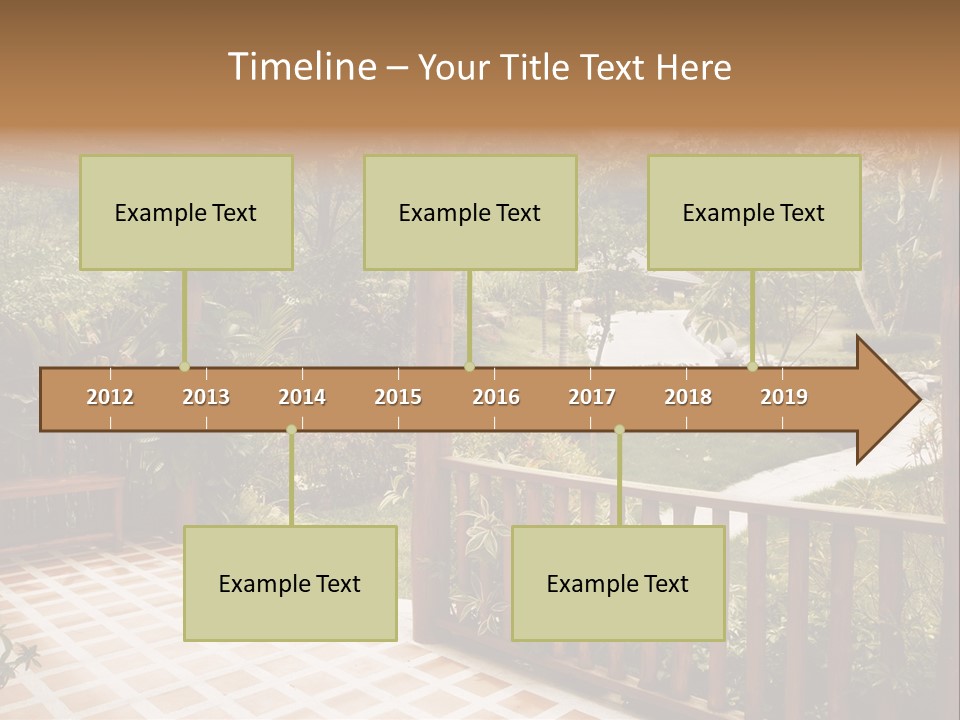 Terrace Nature Porch PowerPoint Template