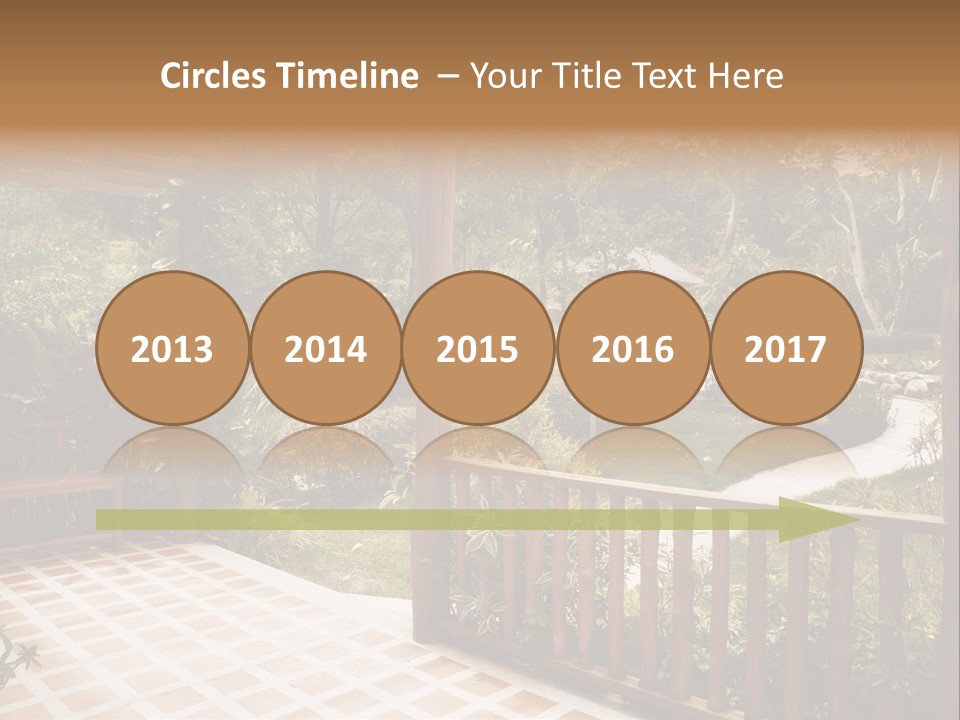 Terrace Nature Porch PowerPoint Template