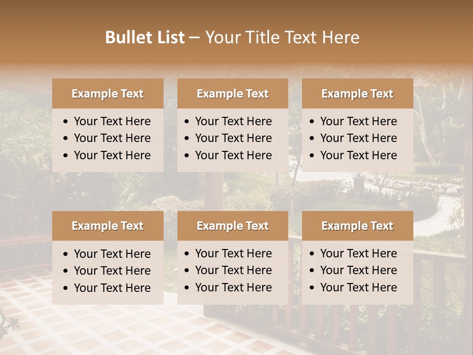 Terrace Nature Porch PowerPoint Template