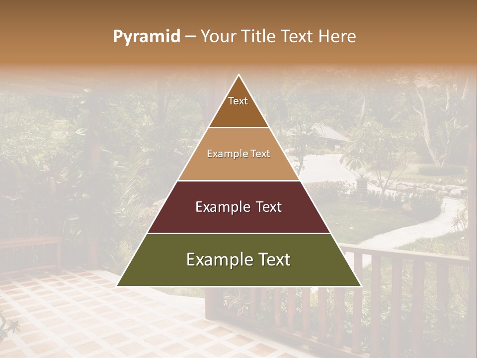 Terrace Nature Porch PowerPoint Template