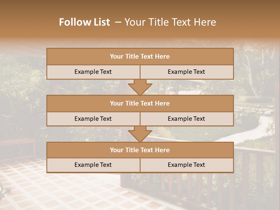 Terrace Nature Porch PowerPoint Template