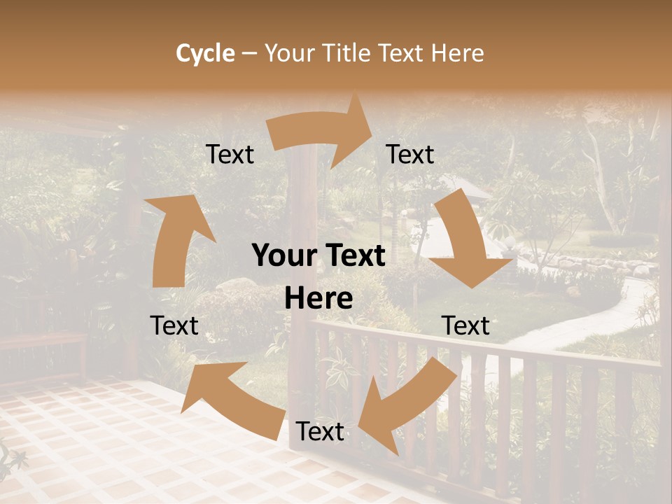 Terrace Nature Porch PowerPoint Template