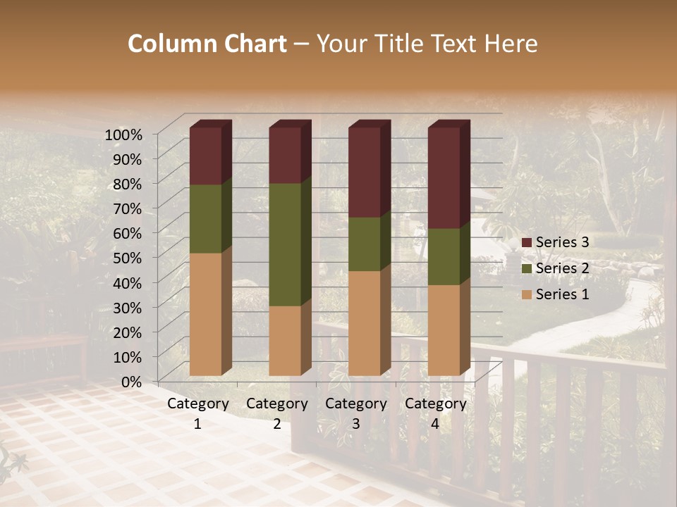 Terrace Nature Porch PowerPoint Template