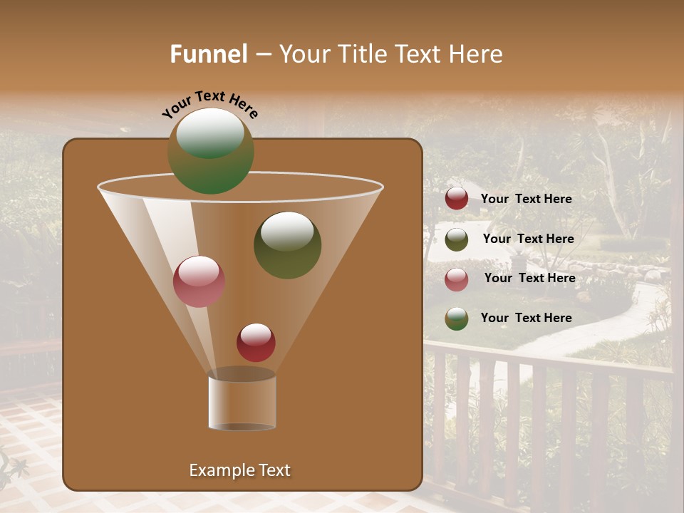 Terrace Nature Porch PowerPoint Template