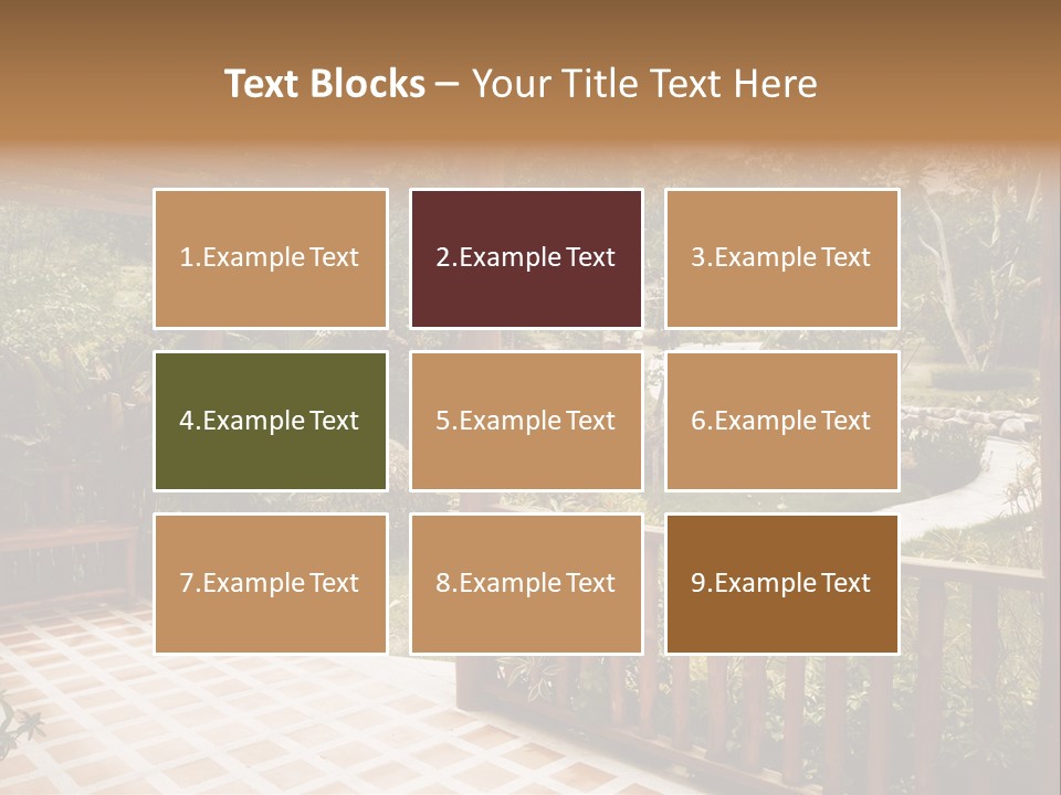 Terrace Nature Porch PowerPoint Template