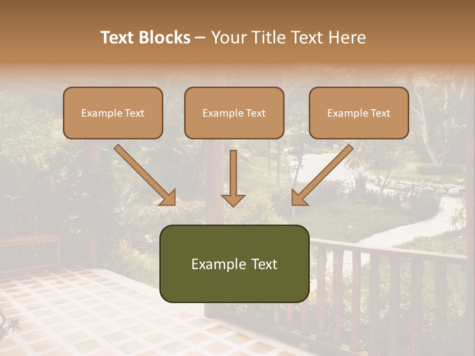 Terrace Nature Porch PowerPoint Template