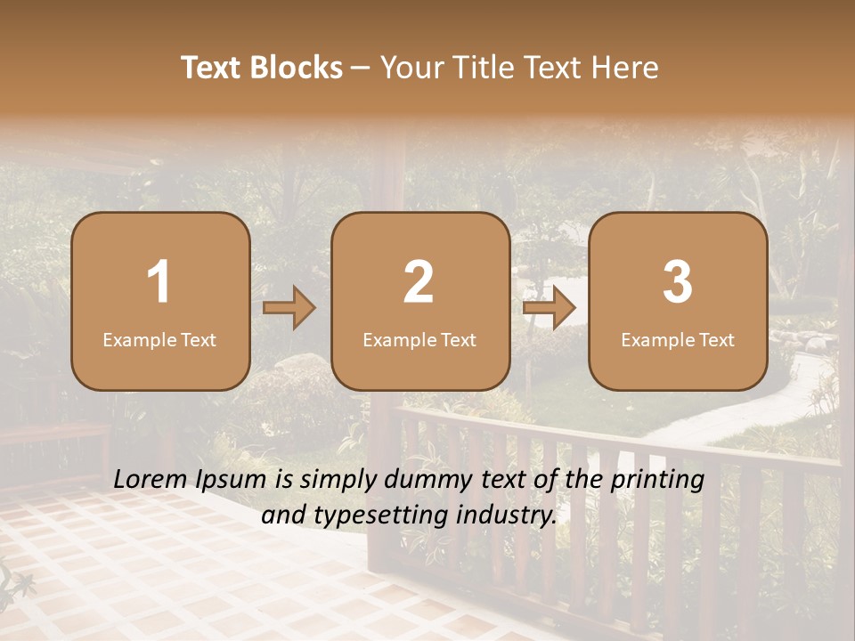 Terrace Nature Porch PowerPoint Template