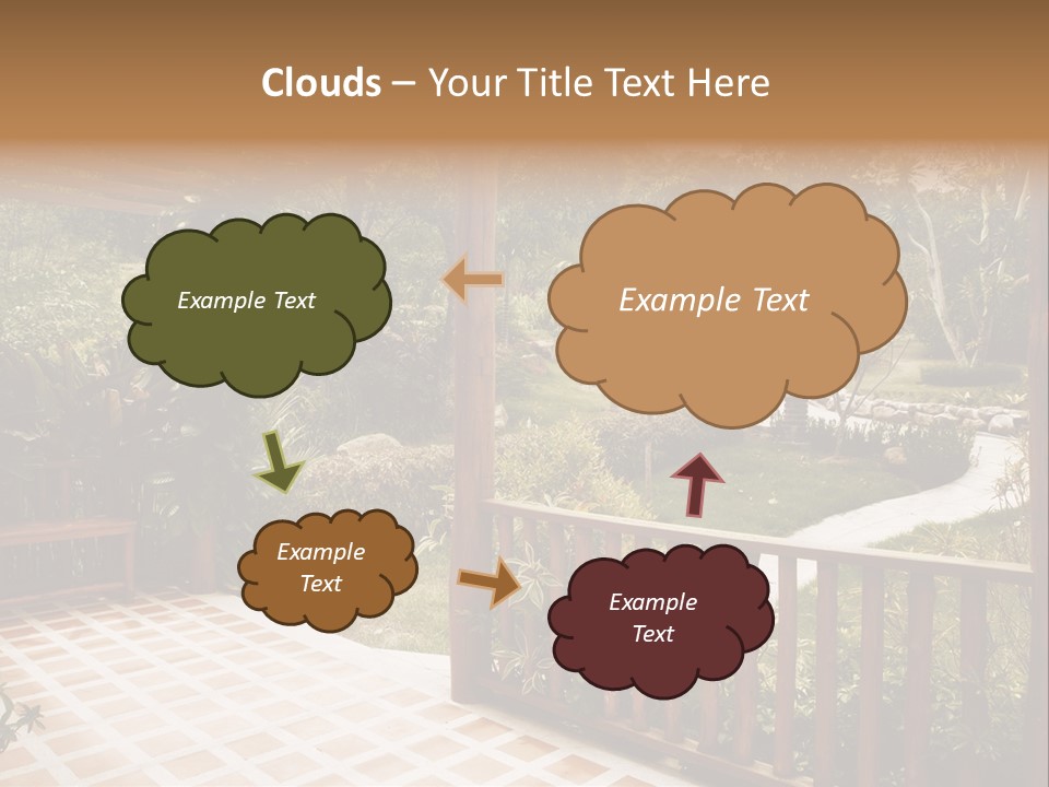 Terrace Nature Porch PowerPoint Template