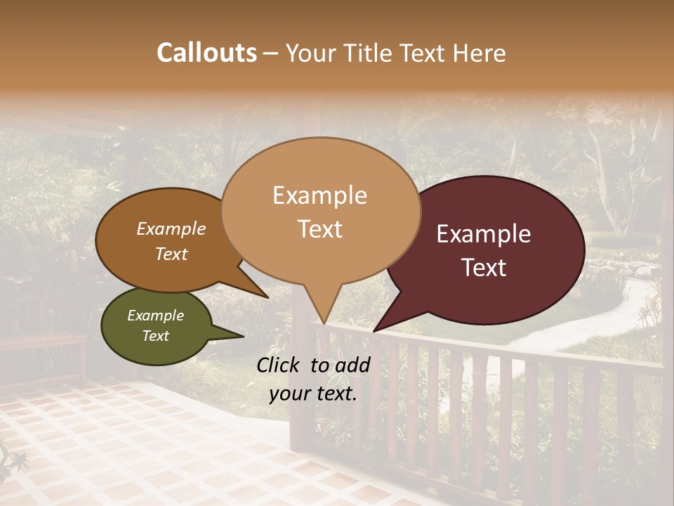 Terrace Nature Porch PowerPoint Template
