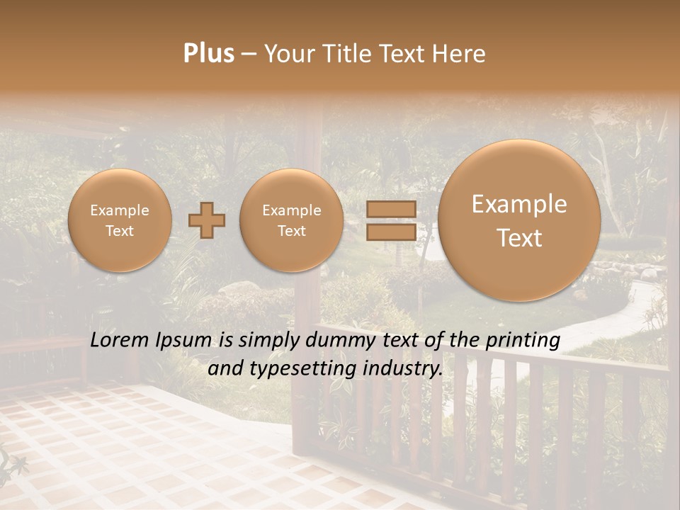 Terrace Nature Porch PowerPoint Template