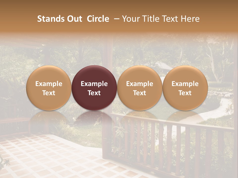 Terrace Nature Porch PowerPoint Template