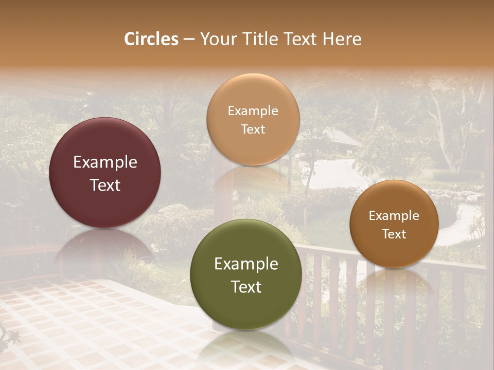 Terrace Nature Porch PowerPoint Template