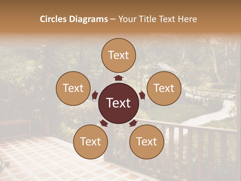 Terrace Nature Porch PowerPoint Template