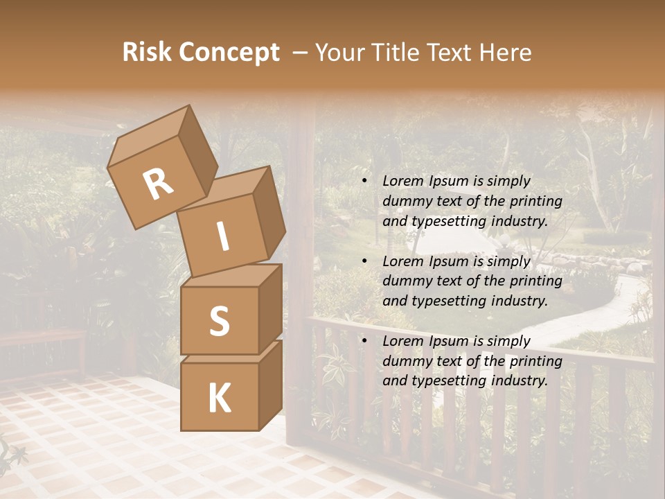 Terrace Nature Porch PowerPoint Template