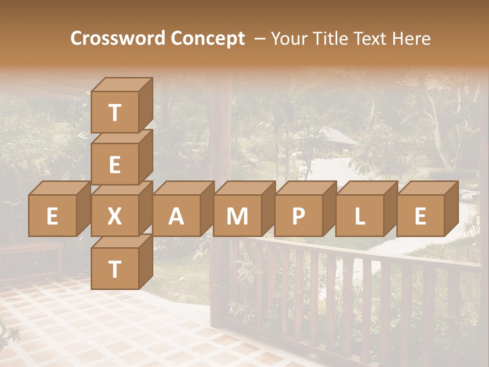 Terrace Nature Porch PowerPoint Template