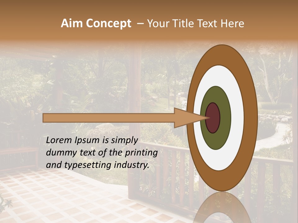 Terrace Nature Porch PowerPoint Template