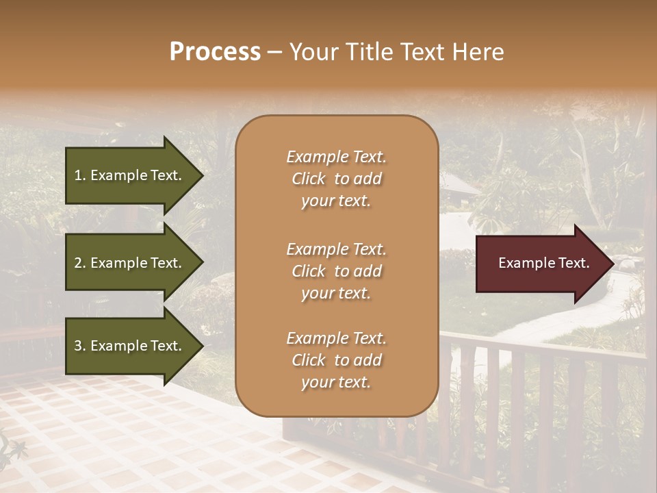 Terrace Nature Porch PowerPoint Template