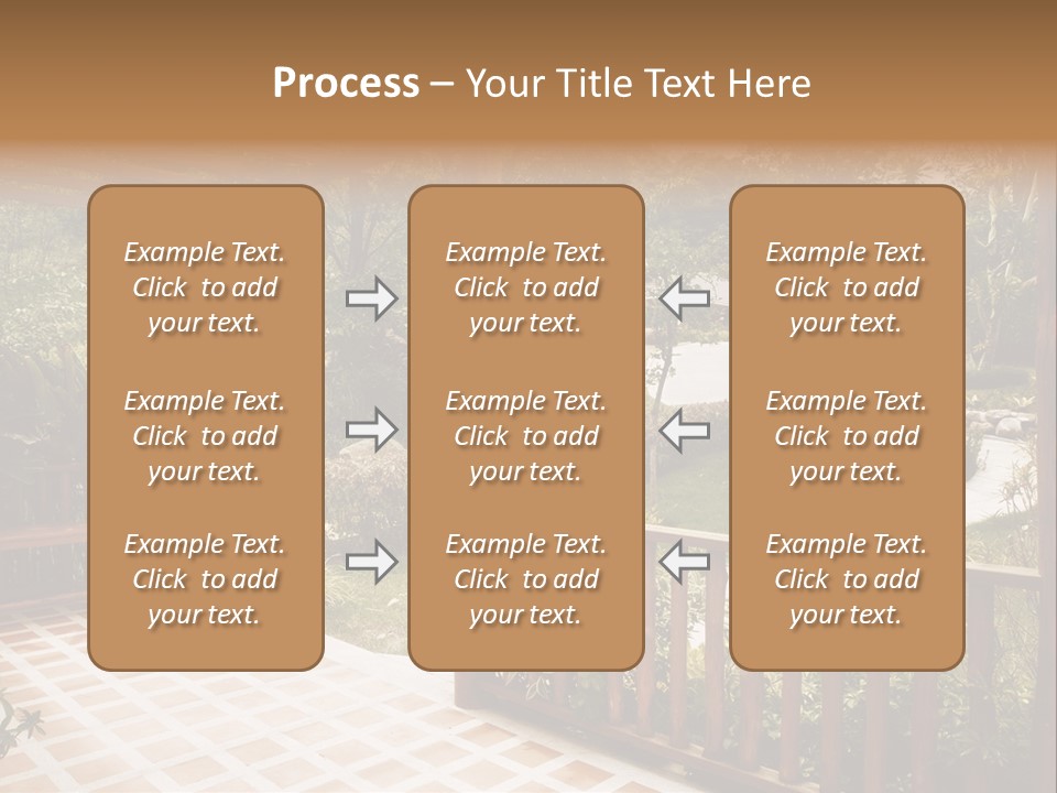 Terrace Nature Porch PowerPoint Template