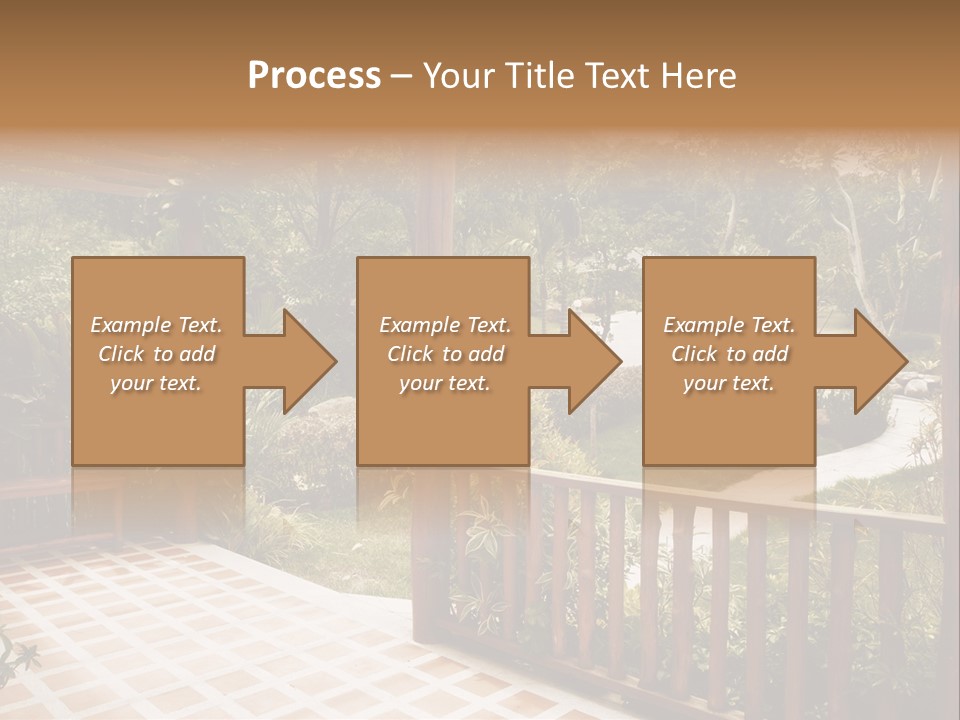 Terrace Nature Porch PowerPoint Template