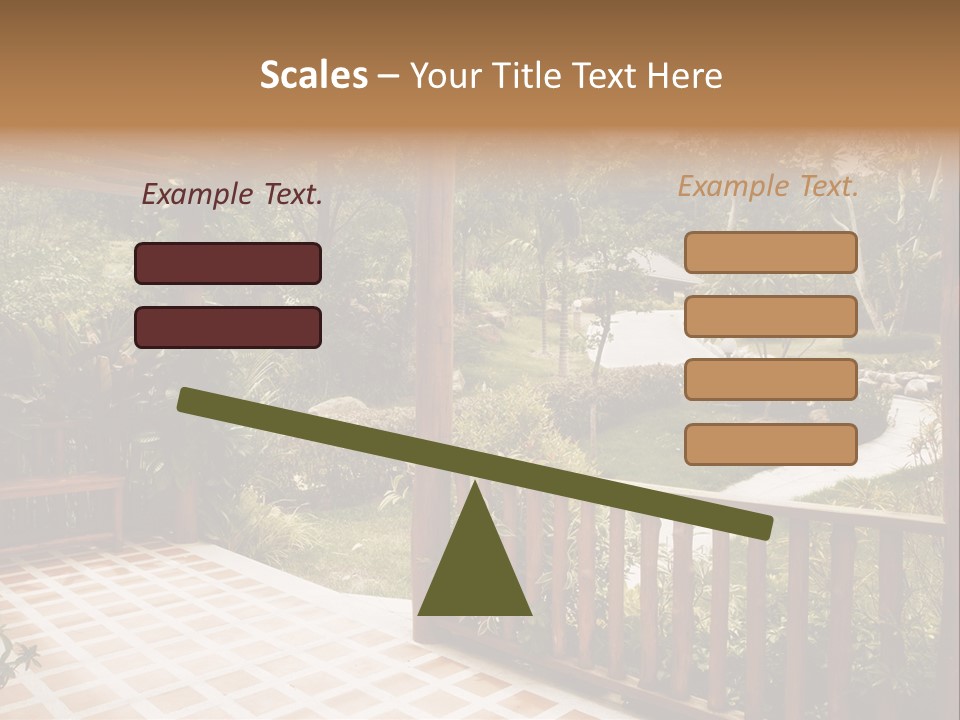 Terrace Nature Porch PowerPoint Template