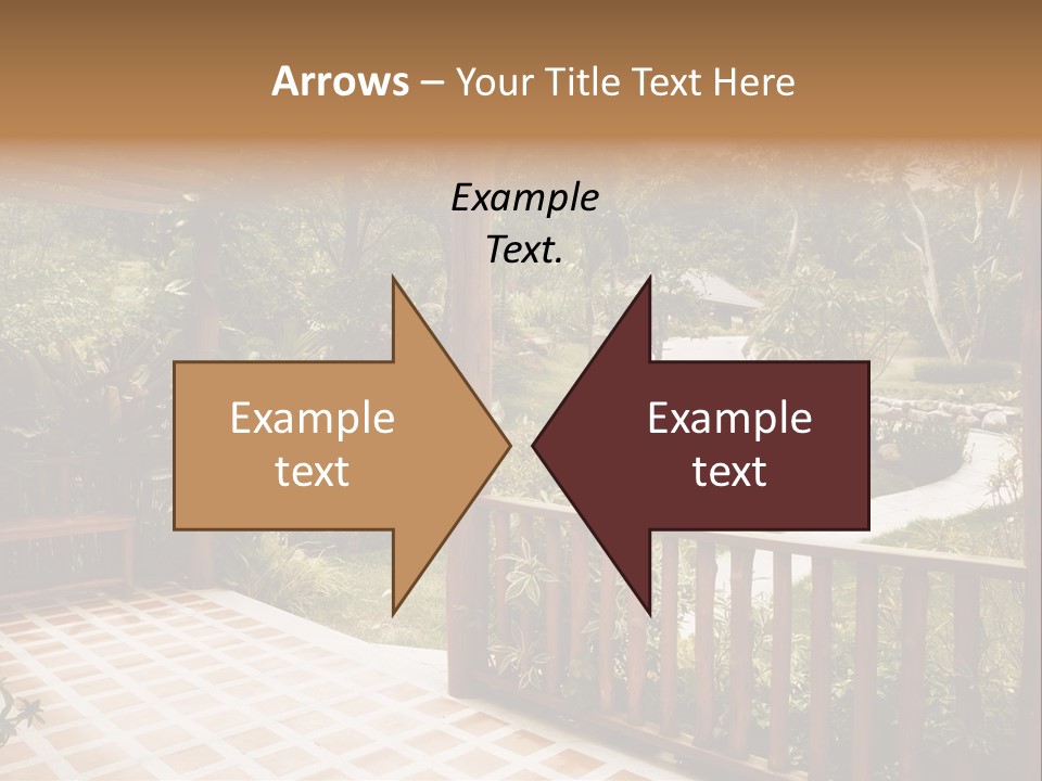 Terrace Nature Porch PowerPoint Template