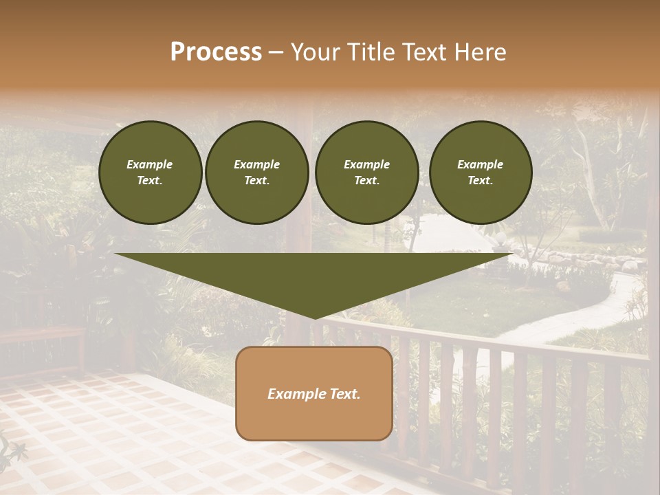 Terrace Nature Porch PowerPoint Template