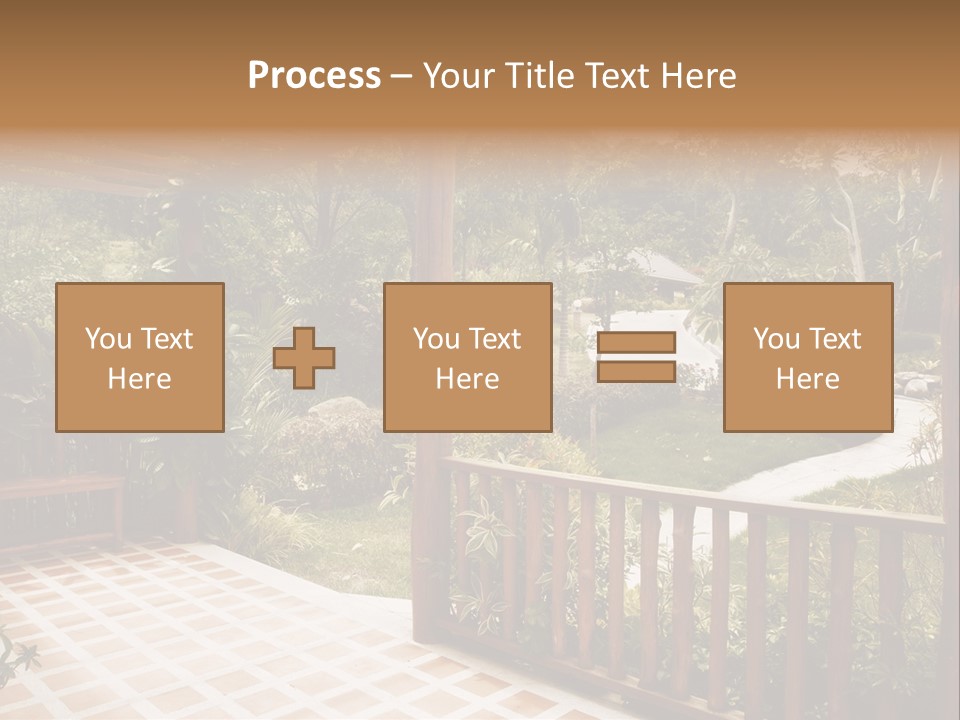 Terrace Nature Porch PowerPoint Template