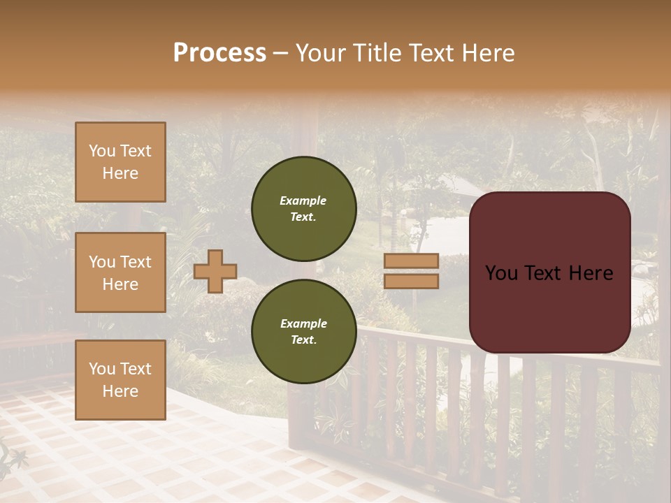 Terrace Nature Porch PowerPoint Template