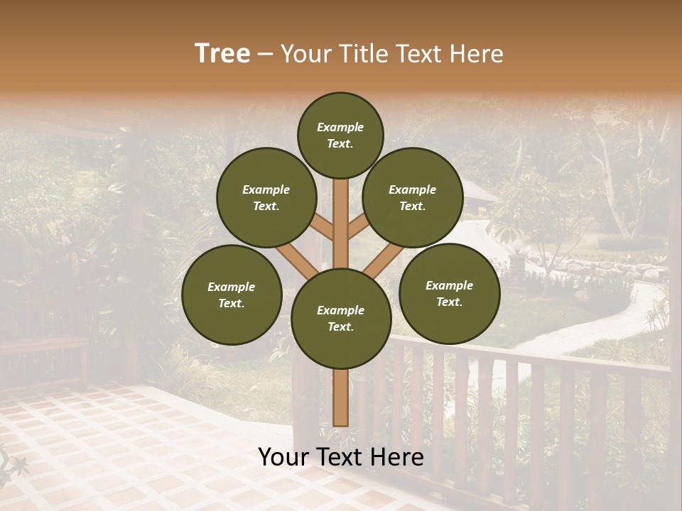 Terrace Nature Porch PowerPoint Template