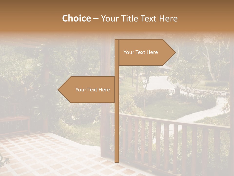 Terrace Nature Porch PowerPoint Template