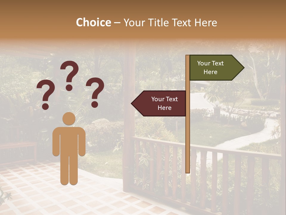 Terrace Nature Porch PowerPoint Template