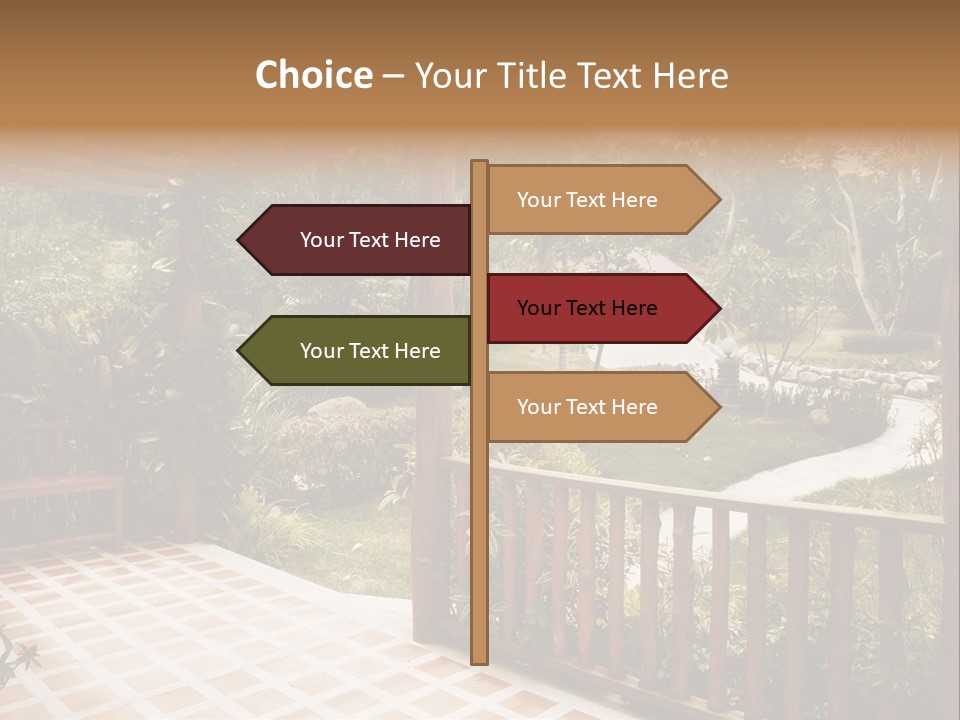 Terrace Nature Porch PowerPoint Template