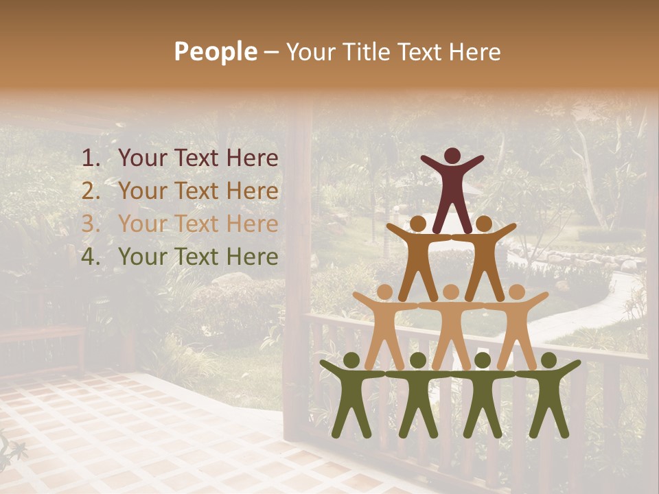 Terrace Nature Porch PowerPoint Template