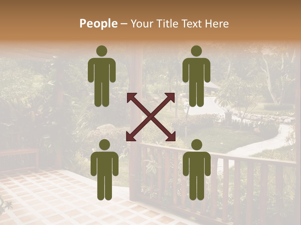Terrace Nature Porch PowerPoint Template