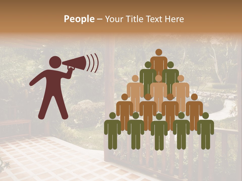 Terrace Nature Porch PowerPoint Template