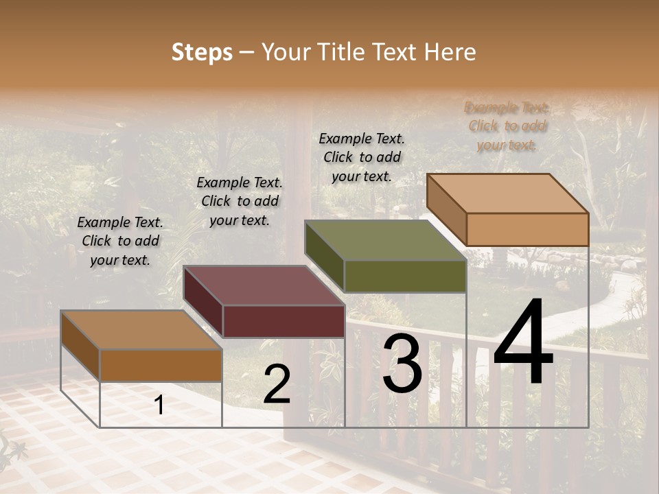 Terrace Nature Porch PowerPoint Template