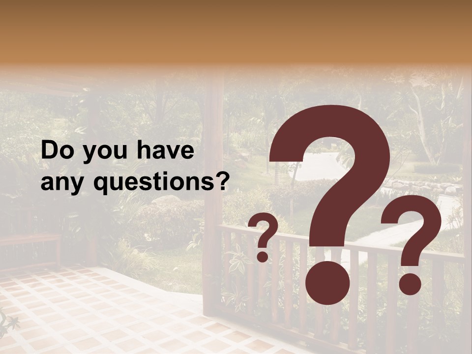 Terrace Nature Porch PowerPoint Template