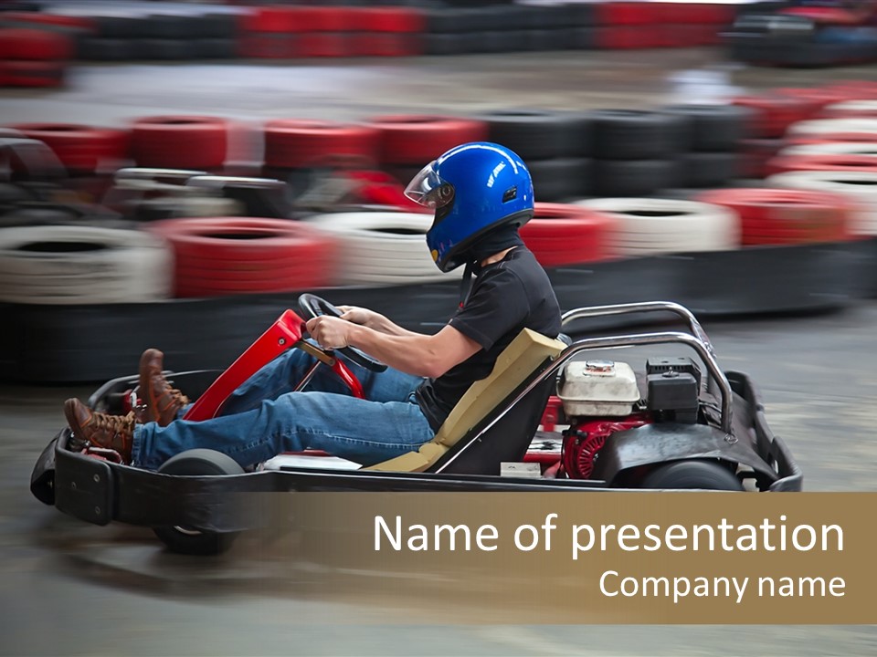 Leisure Race Car PowerPoint Template