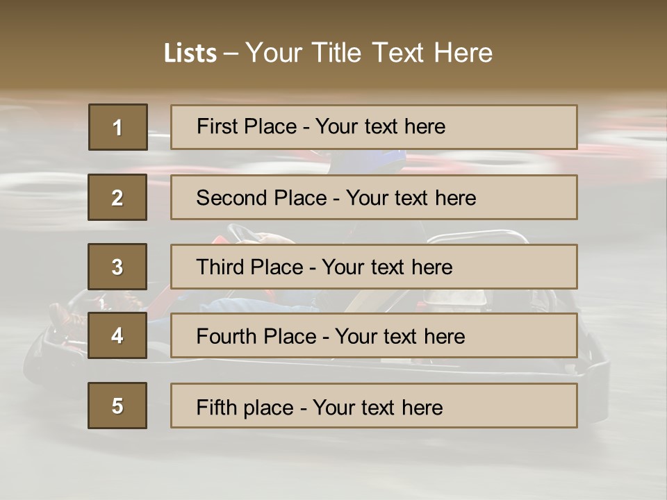 Leisure Race Car PowerPoint Template