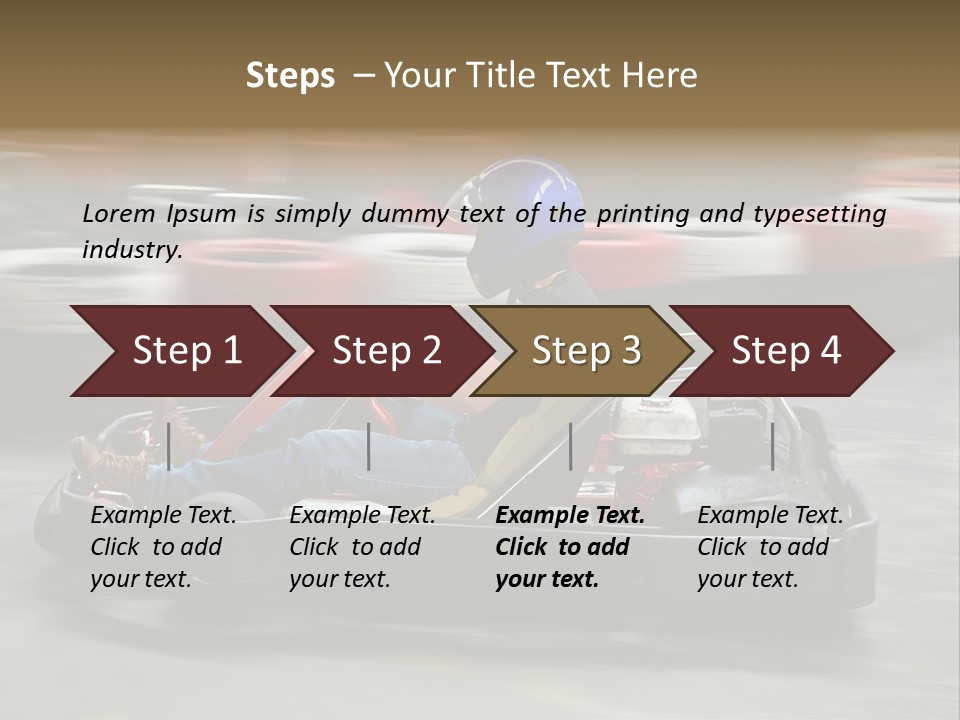 Leisure Race Car PowerPoint Template