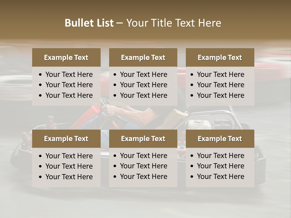 Leisure Race Car PowerPoint Template