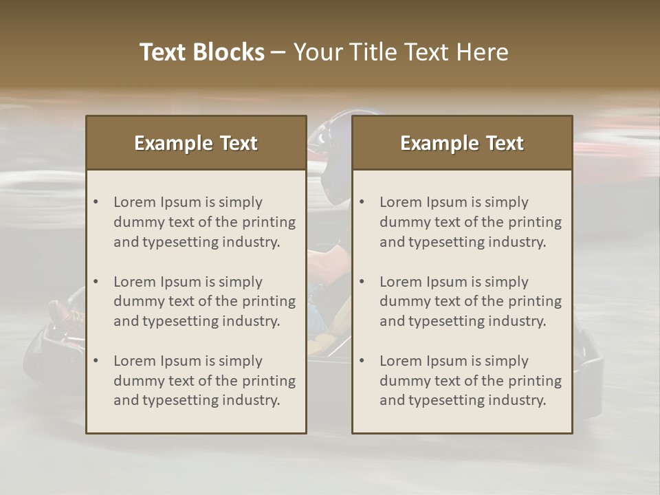 Leisure Race Car PowerPoint Template