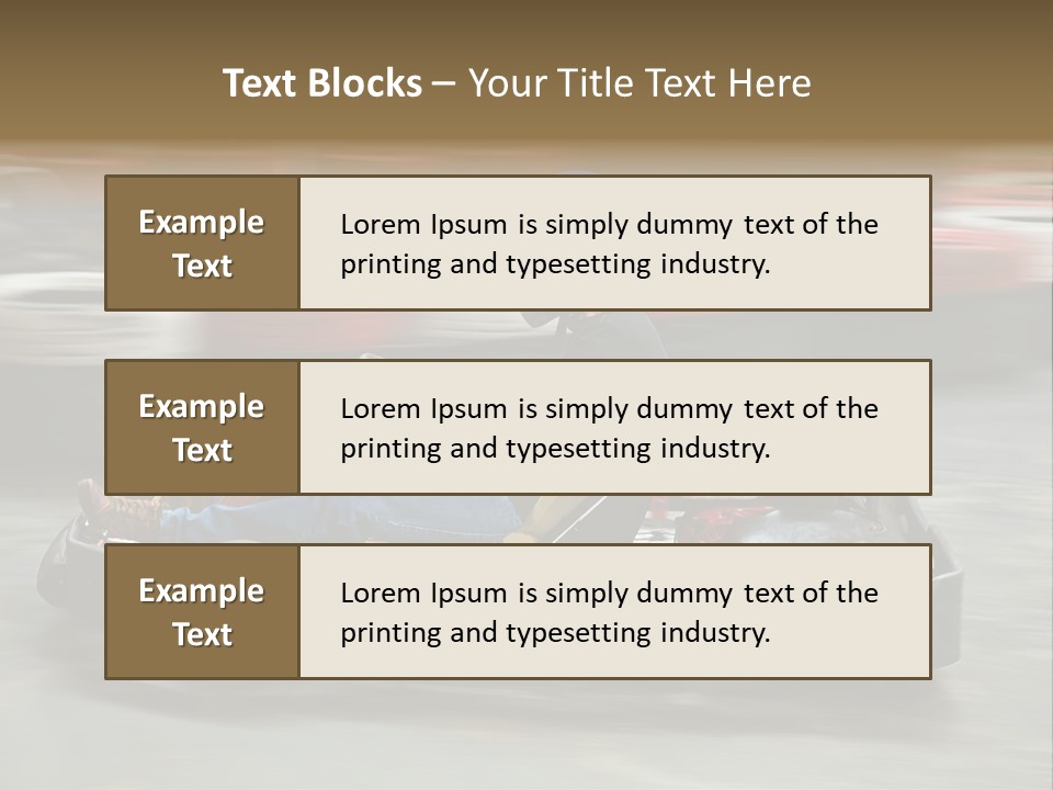 Leisure Race Car PowerPoint Template