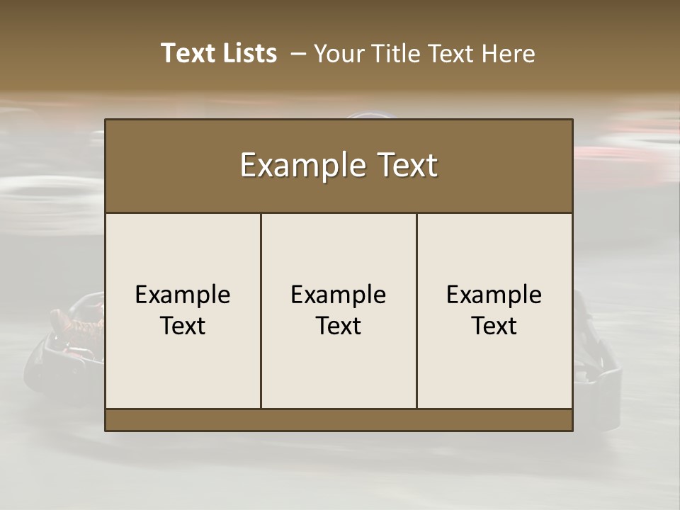 Leisure Race Car PowerPoint Template