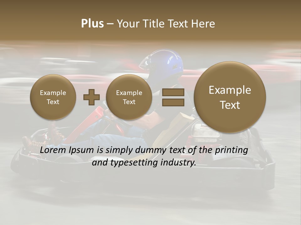 Leisure Race Car PowerPoint Template
