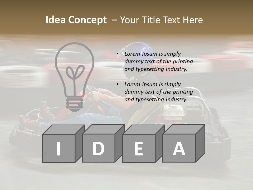 Leisure Race Car PowerPoint Template