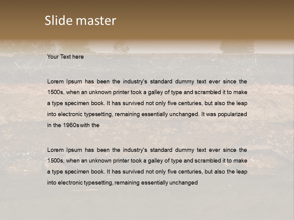 Nobody Pattern Natural PowerPoint Template