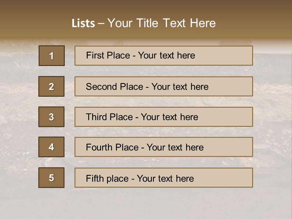 Nobody Pattern Natural PowerPoint Template